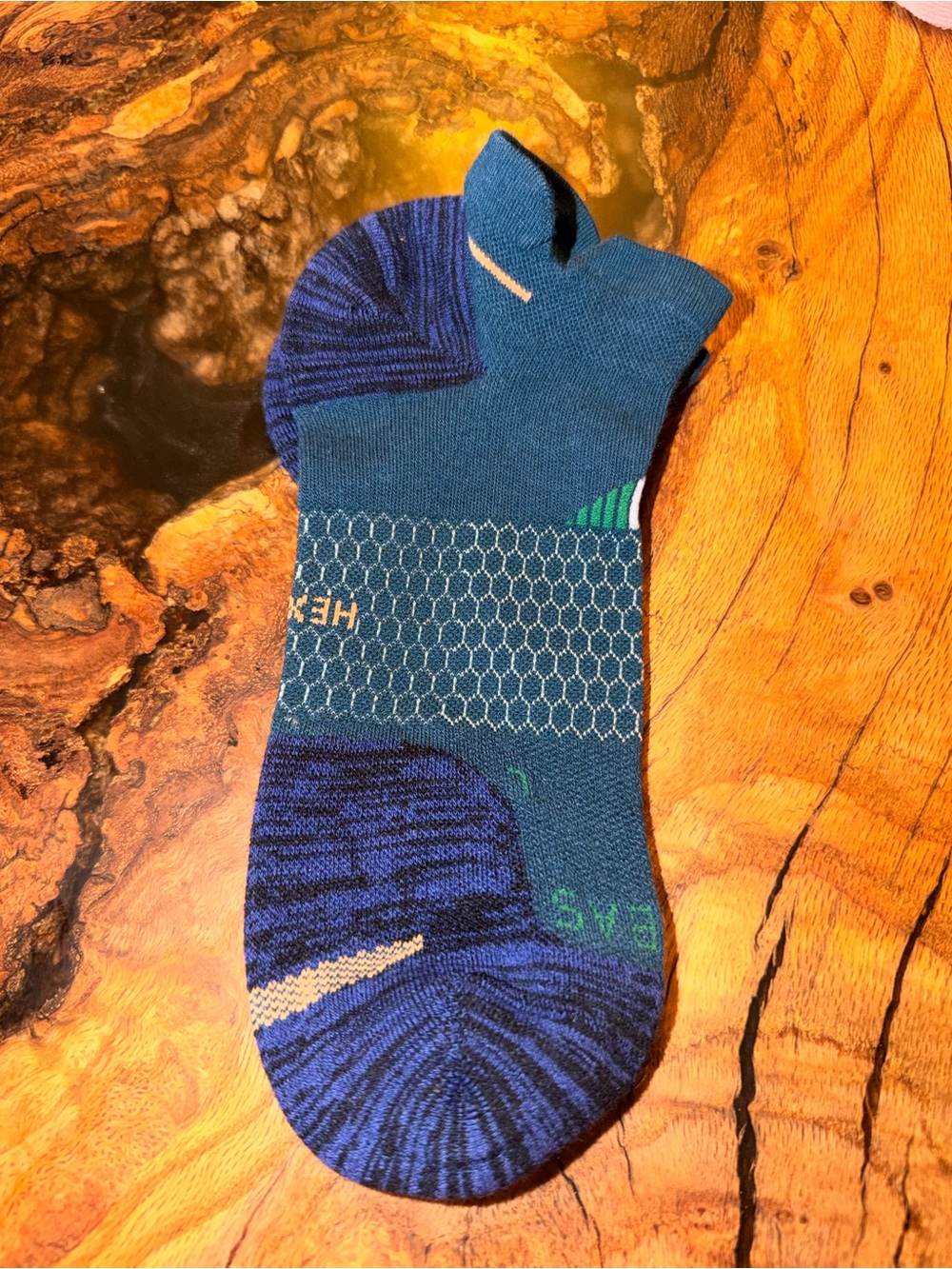 Bombas Hex Tec Ankle Socks Size XL Blue NWOT
